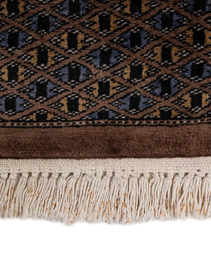 Detail image of 7' 4 x 10' 3  Hand Knotted Bokhara Oriental Wool Rug