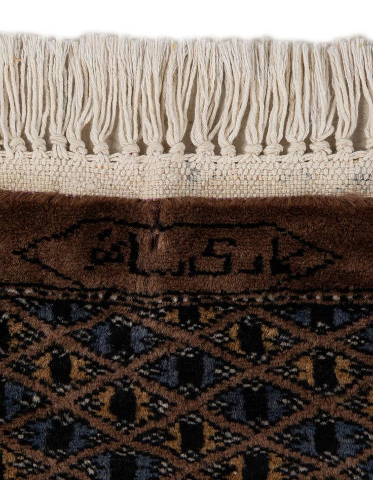 Detail image of 7' 4 x 10' 3  Hand Knotted Bokhara Oriental Wool Rug