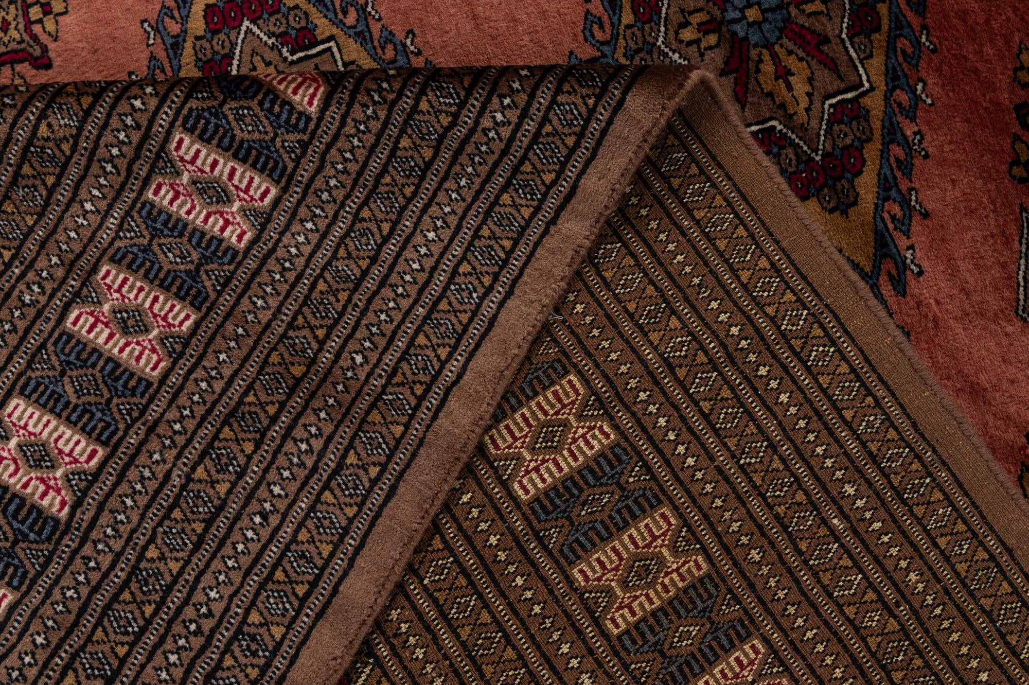 7' 4 x 10' 3 Hand Knotted Bokhara Oriental Wool Rug