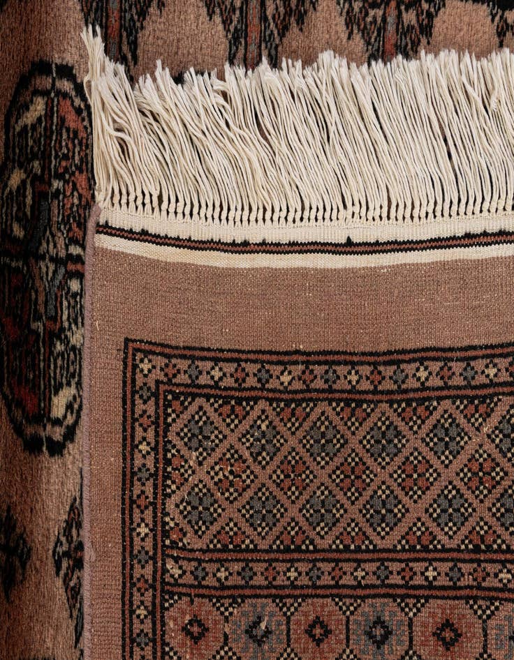 Detail image of 3' 2 x 5' 1  Hand Knotted Bokhara Oriental Wool Rug