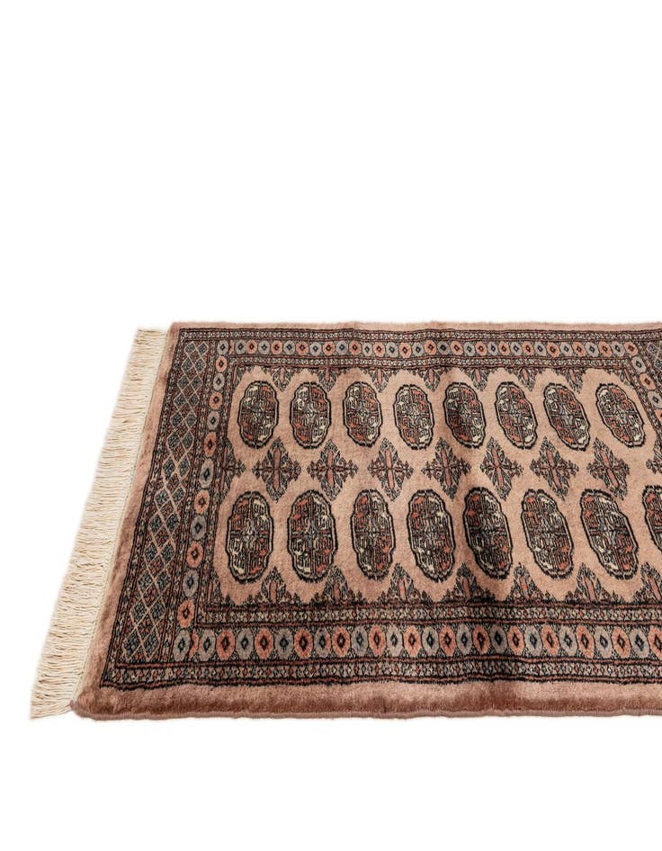 Detail image of 3' 2 x 5' 1 Hand Knotted Bokhara Oriental Wool Rug