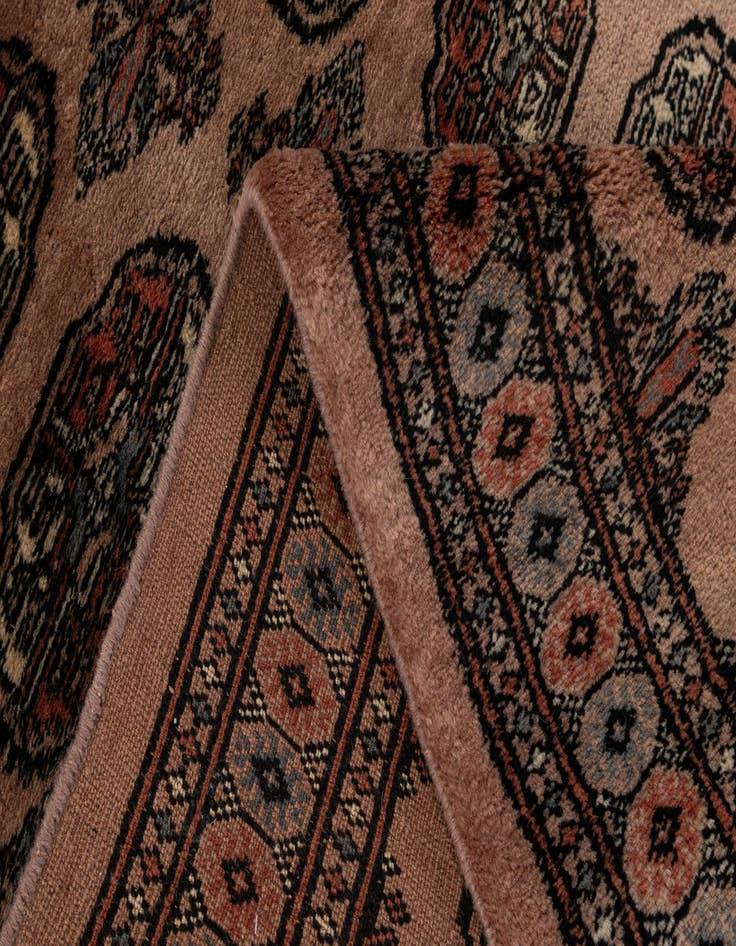 Detail image of 3' 2 x 5' 1  Hand Knotted Bokhara Oriental Wool Rug