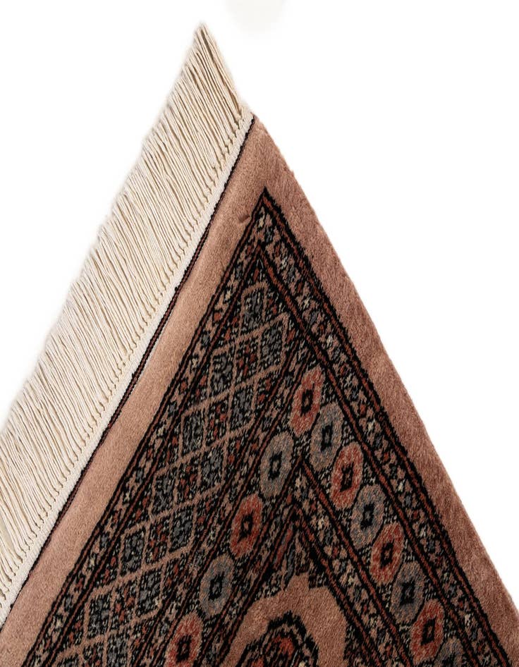 Detail image of 3' 2 x 5' 1  Hand Knotted Bokhara Oriental Wool Rug