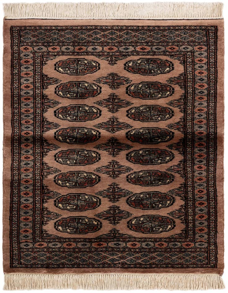 Detail image of 3' 2 x 5' 1 Hand Knotted Bokhara Oriental Wool Rug