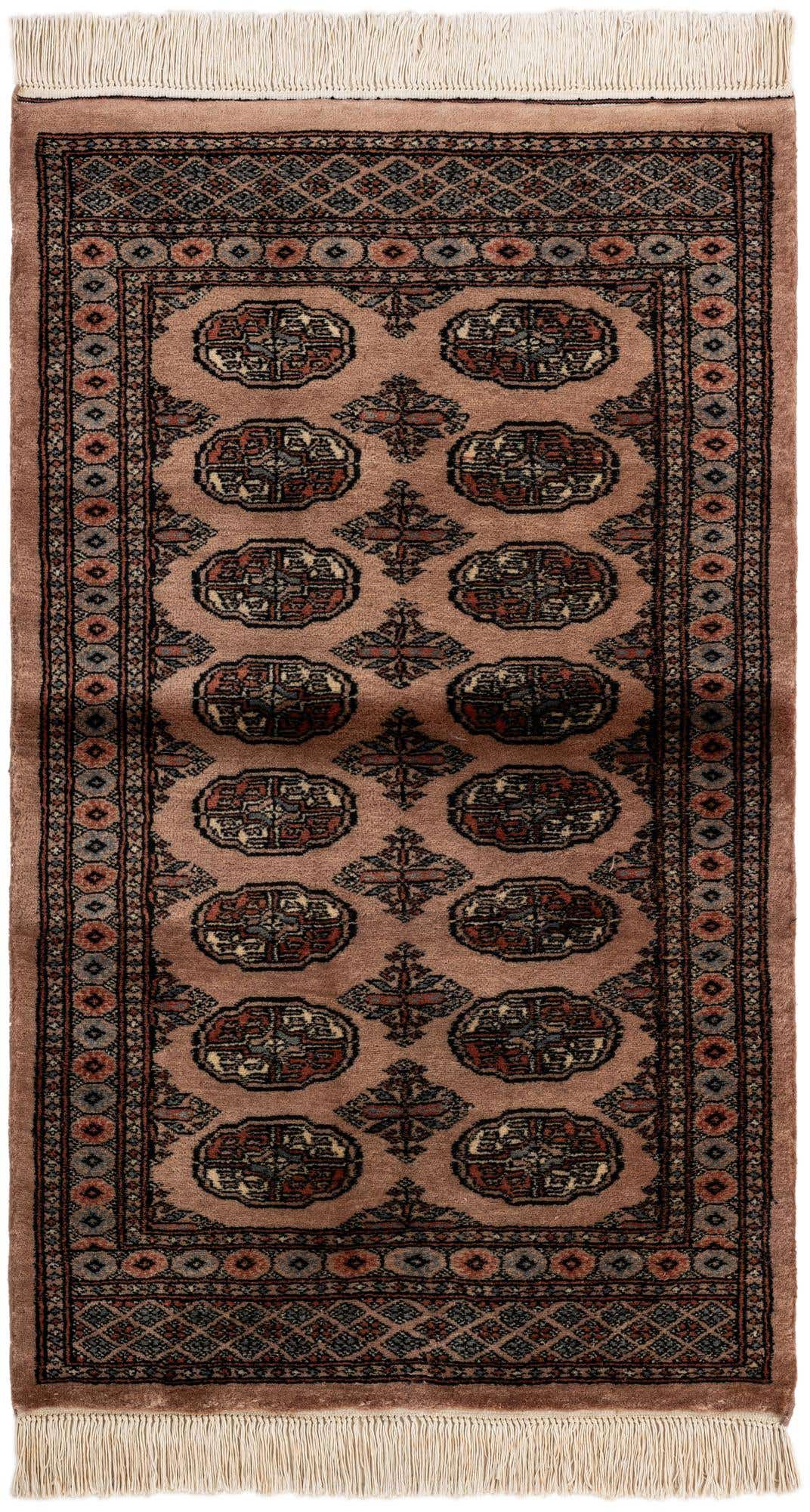3' 2 x 5' 1 Hand Knotted Bokhara Oriental Wool Rug