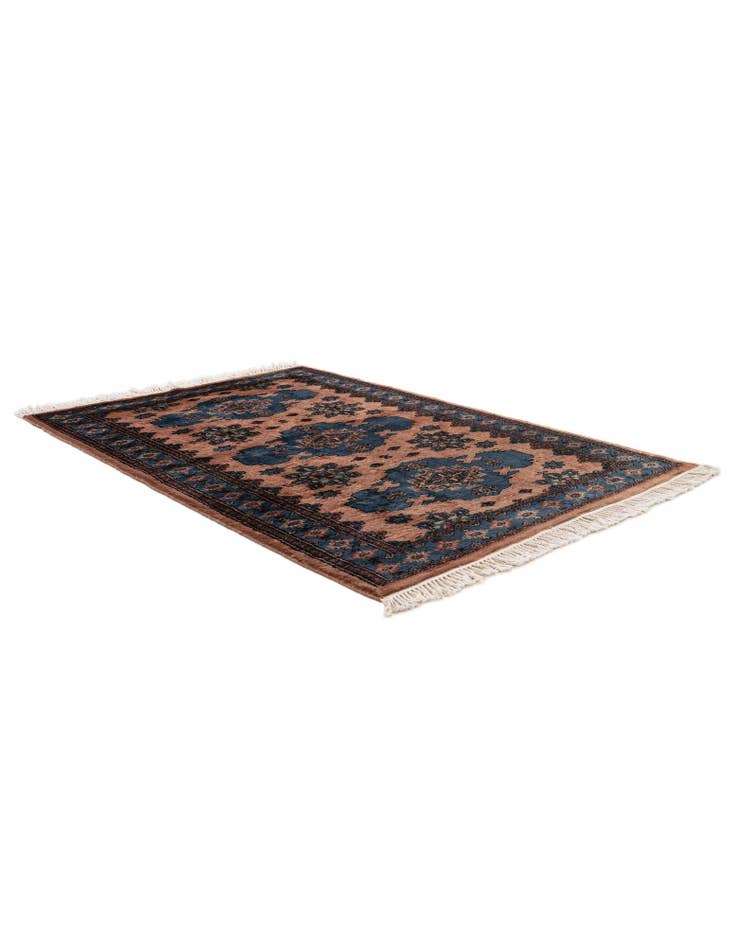 Detail image of 3' 3 x 4' 10 Hand Knotted Bokhara Oriental Wool Rug