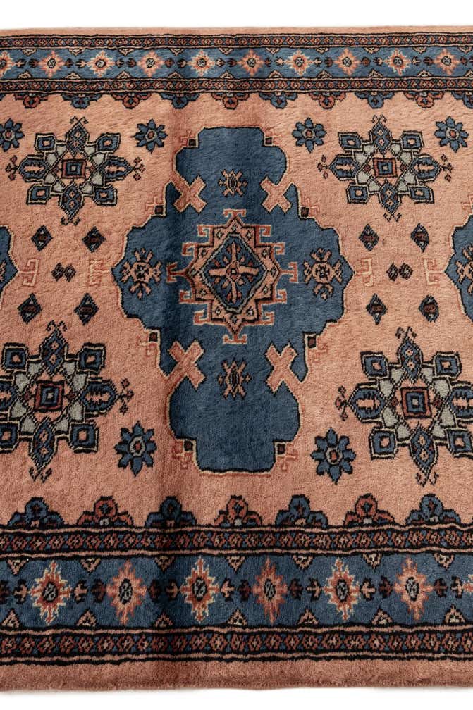 3' 3 x 4' 10 Hand Knotted Bokhara Oriental Wool Rug