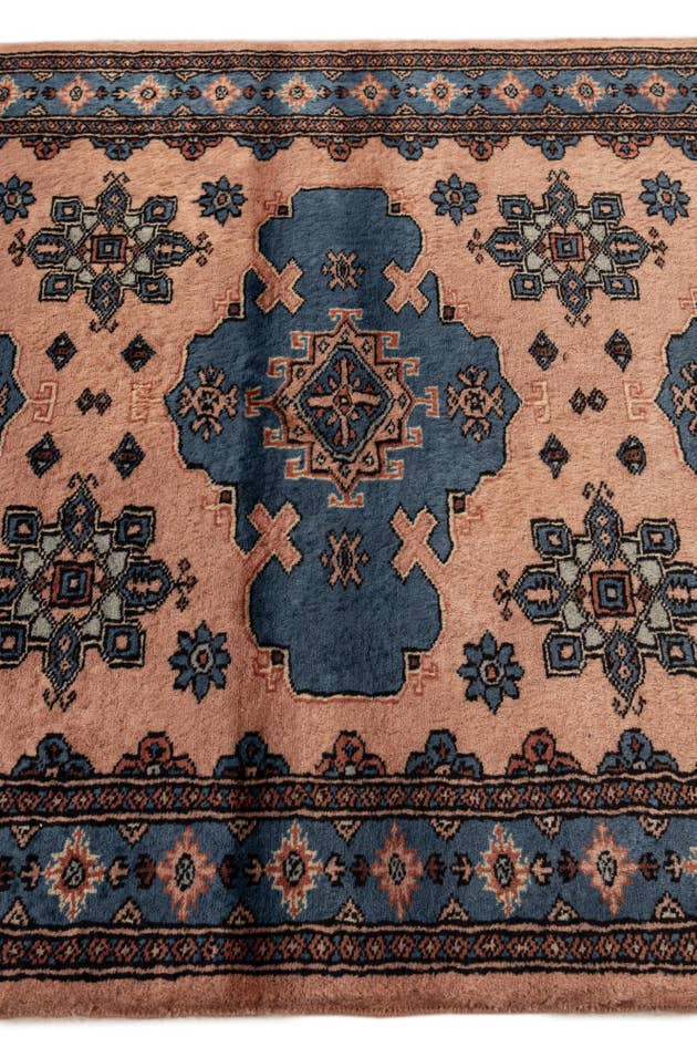 Detail image of 3' 3 x 4' 10 Hand Knotted Bokhara Oriental Wool Rug