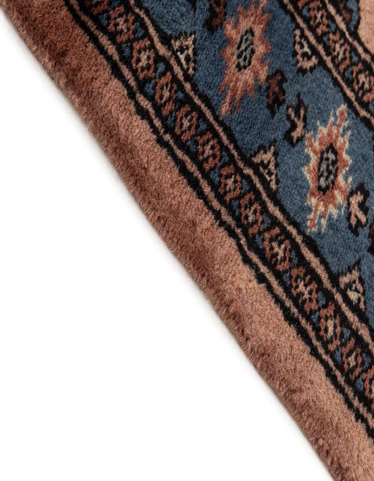 Detail image of 3' 3 x 4' 10 Hand Knotted Bokhara Oriental Wool Rug