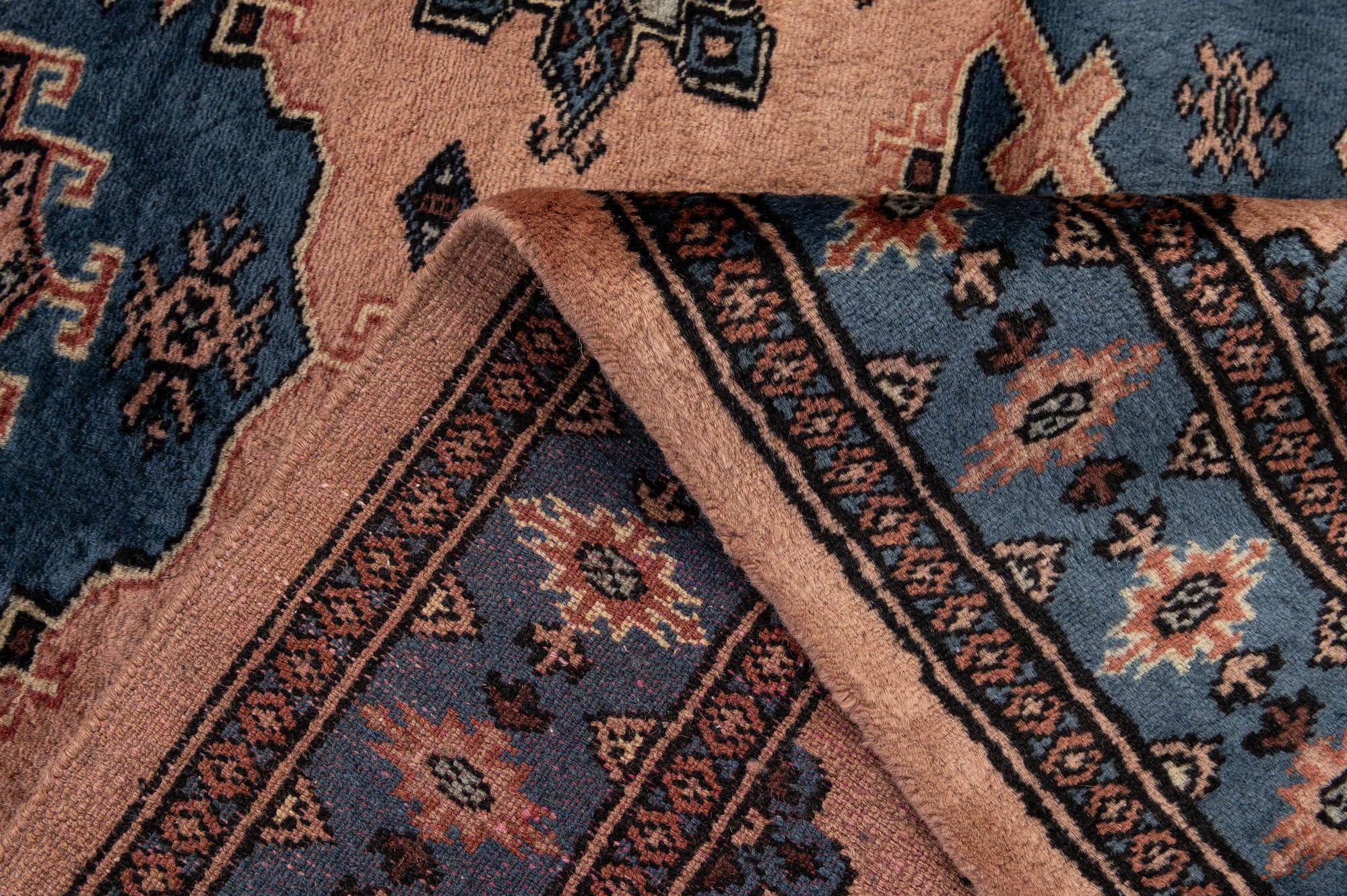 3' 3 x 4' 10 Hand Knotted Bokhara Oriental Wool Rug