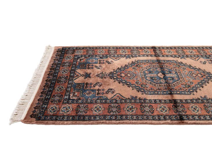 Detail image of 3' 1 x 5' Hand Knotted Bokhara Oriental Wool Rug