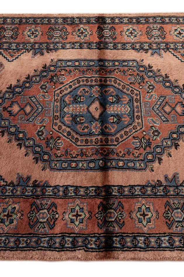 Detail image of 3' 1 x 5' Hand Knotted Bokhara Oriental Wool Rug
