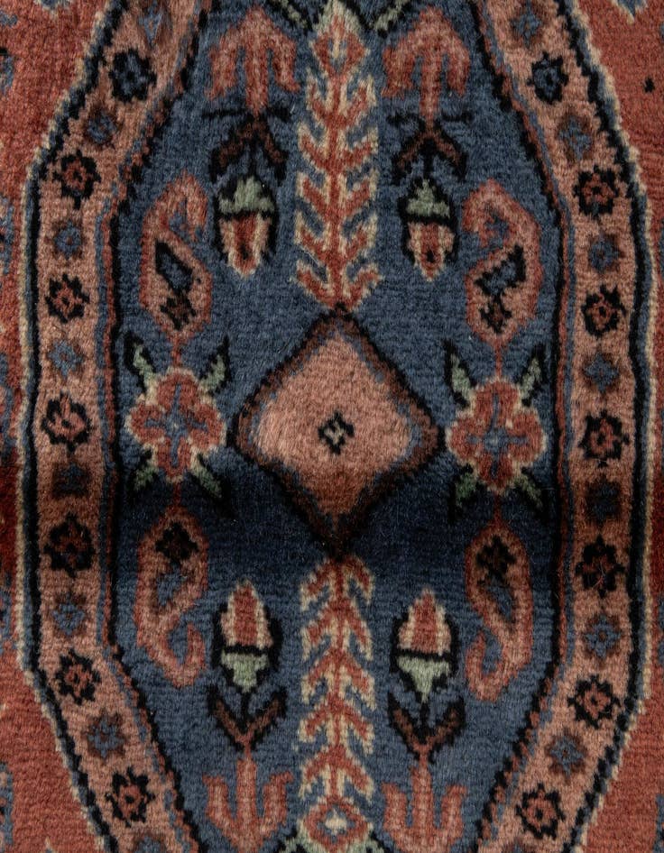 Detail image of 3' 1 x 5'  Hand Knotted Bokhara Oriental Wool Rug