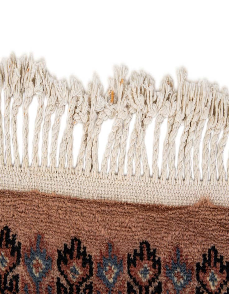 Detail image of 3' 1 x 5'  Hand Knotted Bokhara Oriental Wool Rug