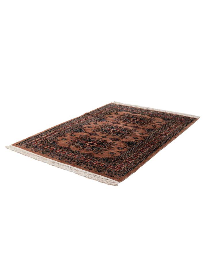 4' 3 x 6' 4 Hand Knotted Bokhara Oriental Wool Rug