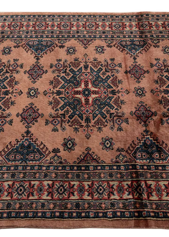 4' 3 x 6' 4 Hand Knotted Bokhara Oriental Wool Rug
