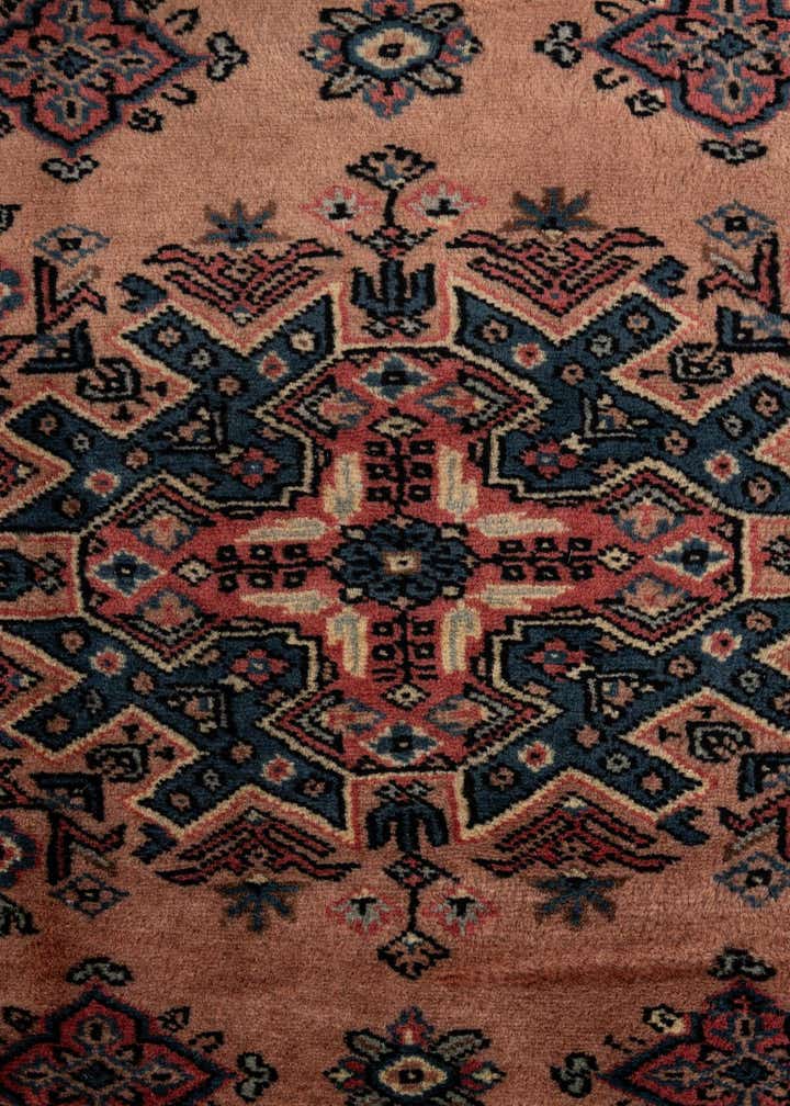 4' 3 x 6' 4 Hand Knotted Bokhara Oriental Wool Rug