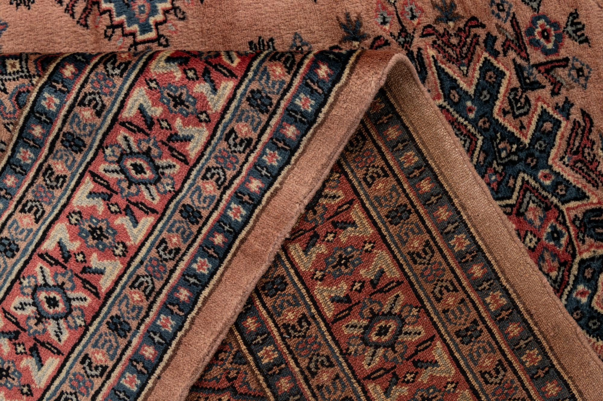 4' 3 x 6' 4 Hand Knotted Bokhara Oriental Wool Rug