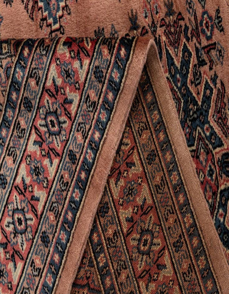 Detail image of 4' 3 x 6' 4  Hand Knotted Bokhara Oriental Wool Rug