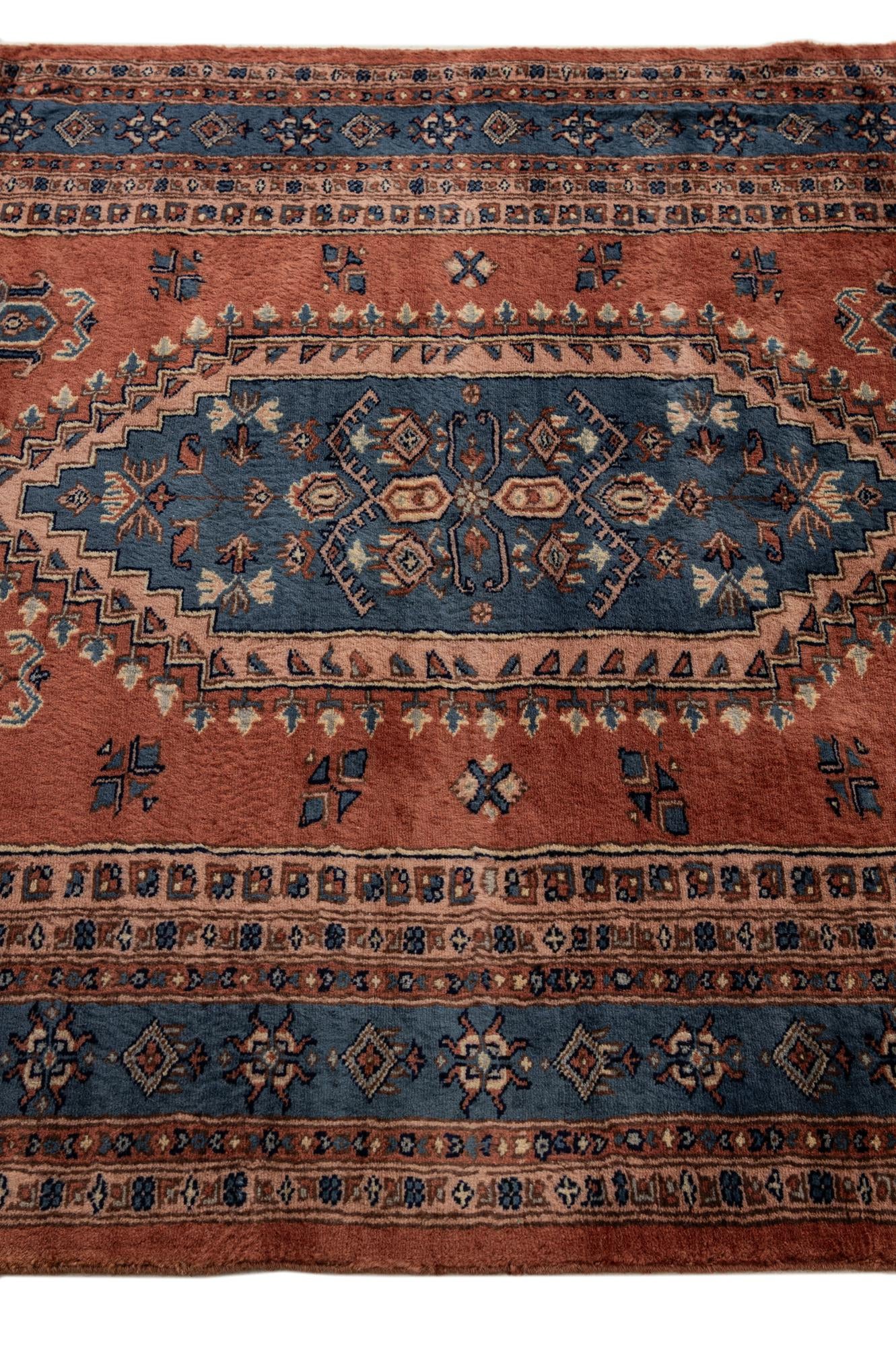 4' 1 x 6' Hand Knotted Bokhara Oriental Wool Rug