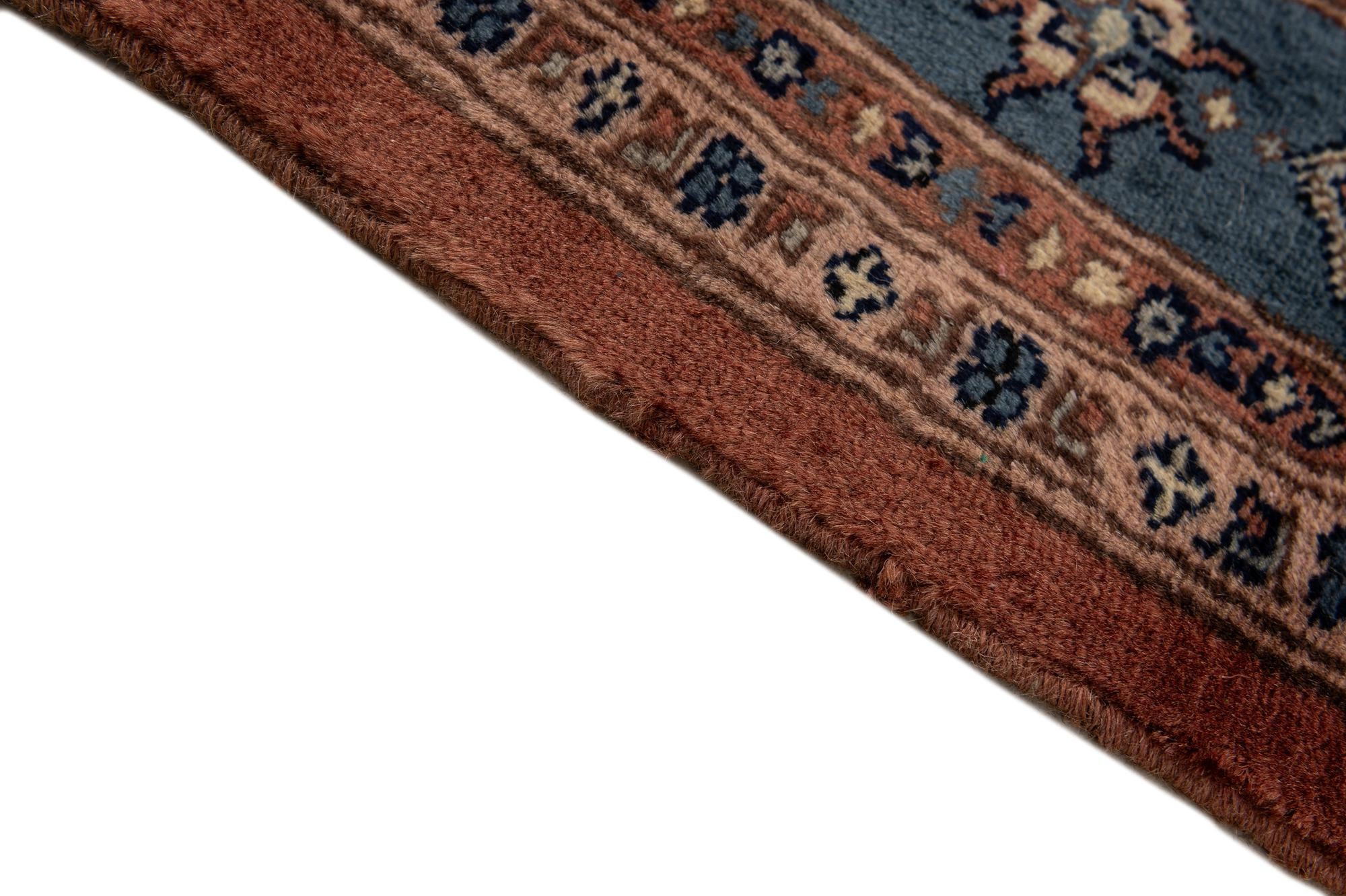 4' 1 x 6' Hand Knotted Bokhara Oriental Wool Rug