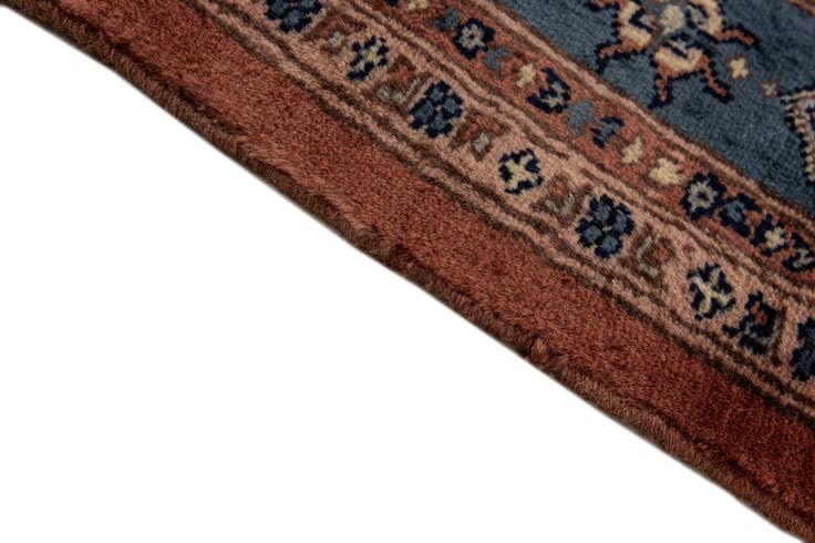 Detail image of 4' 1 x 6' Hand Knotted Bokhara Oriental Wool Rug