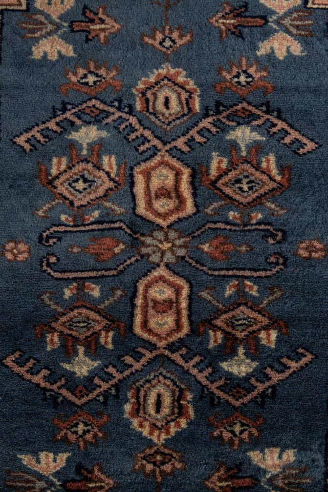 4' 1 x 6' Hand Knotted Bokhara Oriental Wool Rug