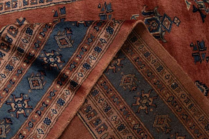 4' 1 x 6' Hand Knotted Bokhara Oriental Wool Rug