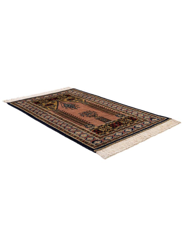 Detail image of 2' 8 x 4' 3 Hand Knotted Bokhara Oriental Wool Rug