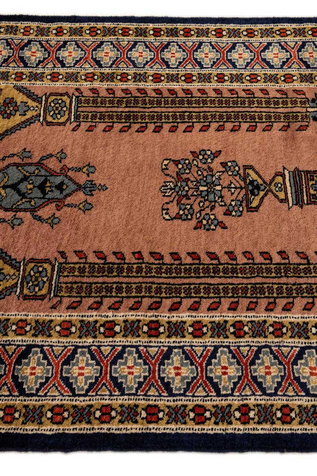 Detail image of 2' 8 x 4' 3 Hand Knotted Bokhara Oriental Wool Rug