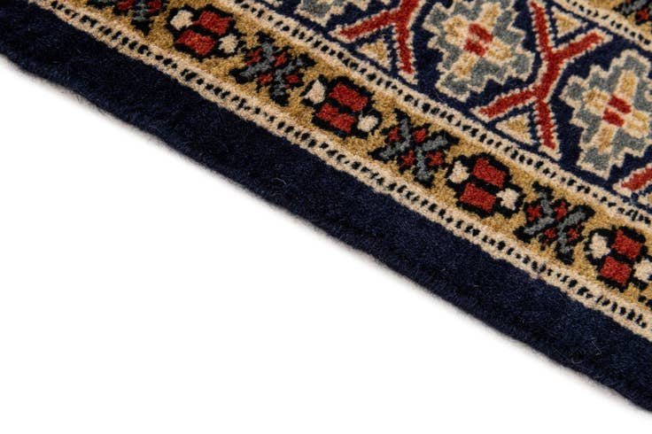 Detail image of 2' 8 x 4' 3 Hand Knotted Bokhara Oriental Wool Rug