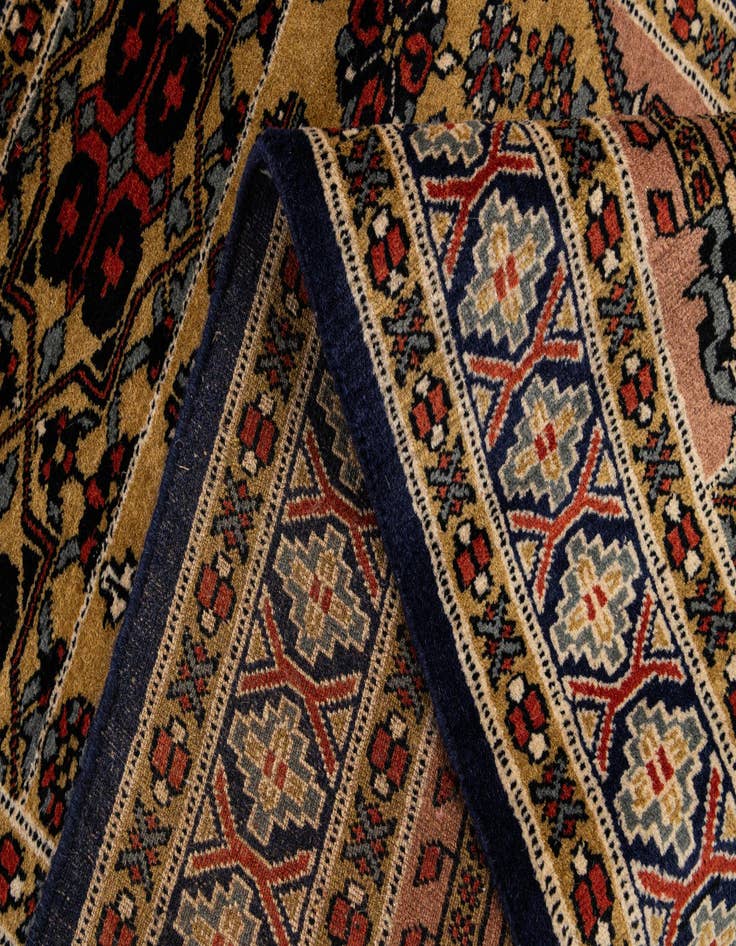 Detail image of 2' 8 x 4' 3  Hand Knotted Bokhara Oriental Wool Rug