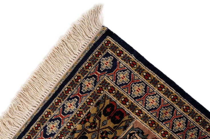 Detail image of 2' 8 x 4' 3 Hand Knotted Bokhara Oriental Wool Rug