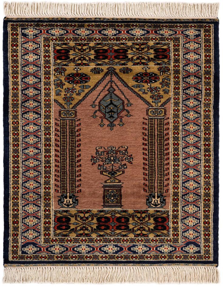 Detail image of 2' 8 x 4' 3 Hand Knotted Bokhara Oriental Wool Rug
