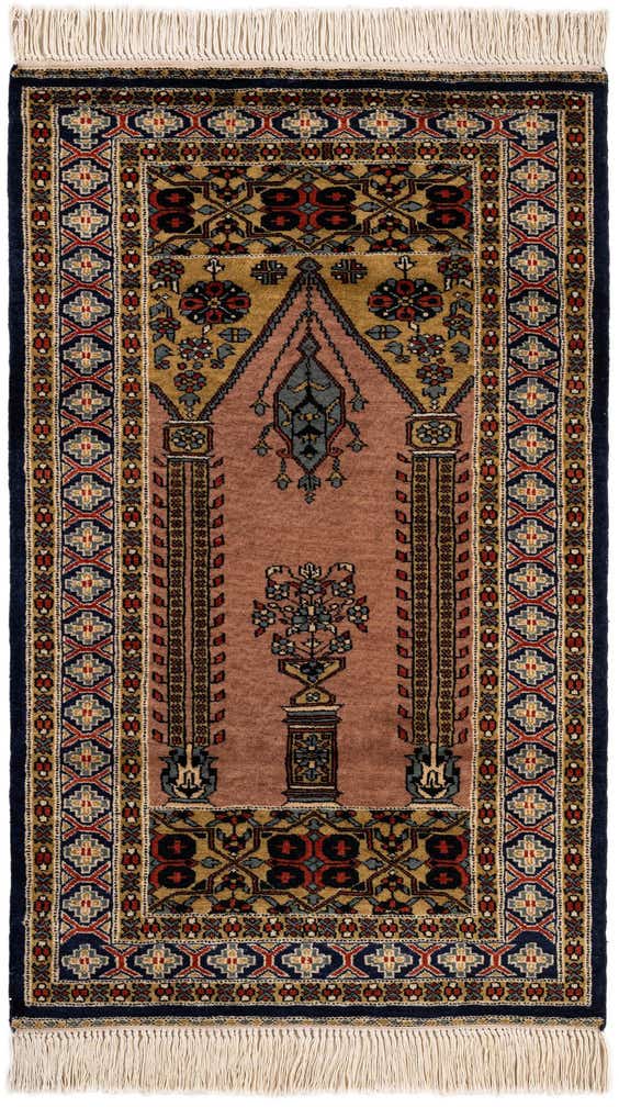2' 8 x 4' 3 Hand Knotted Bokhara Oriental Wool Rug