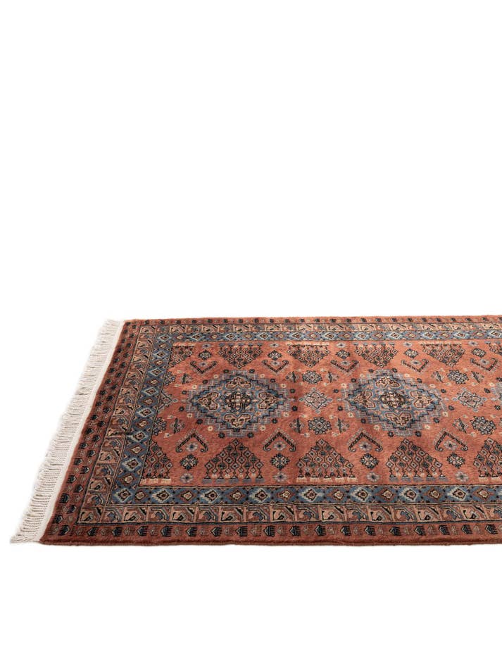 Detail image of 4' 4 x 6' 2 Hand Knotted Bokhara Oriental Wool Rug