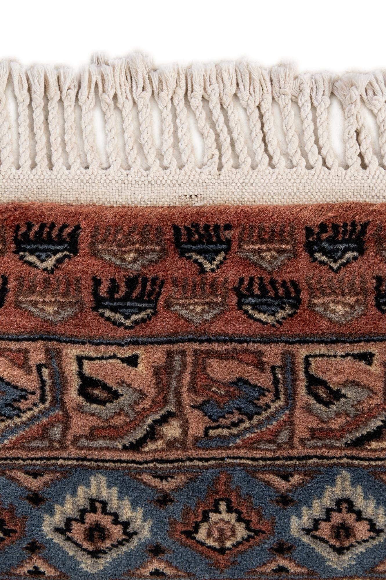 4' 4 x 6' 2 Hand Knotted Bokhara Oriental Wool Rug