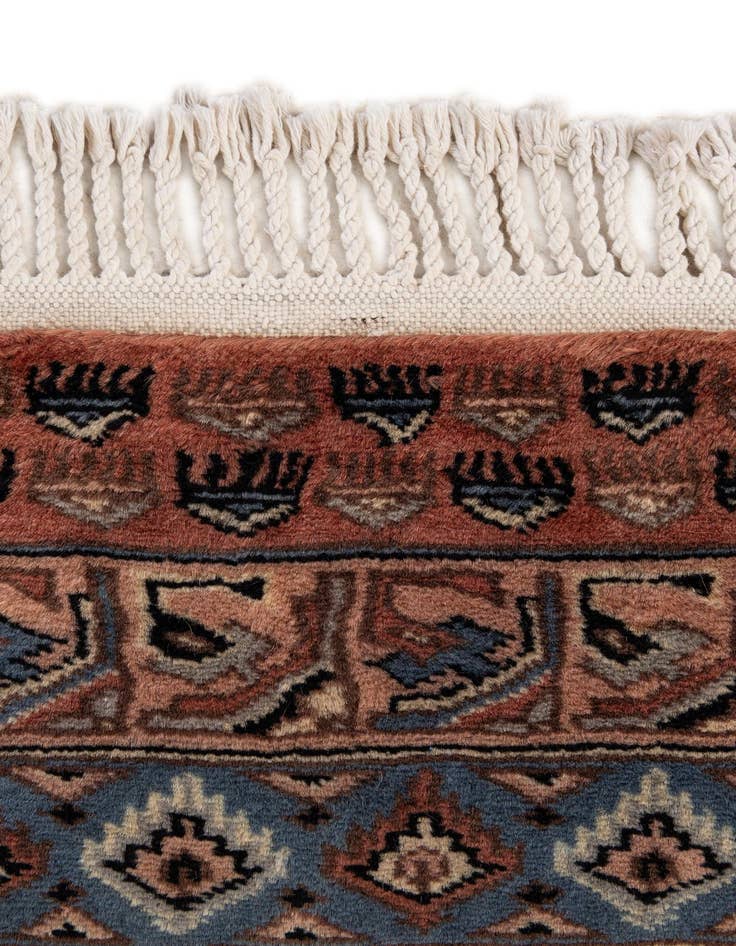 Detail image of 4' 4 x 6' 2  Hand Knotted Bokhara Oriental Wool Rug
