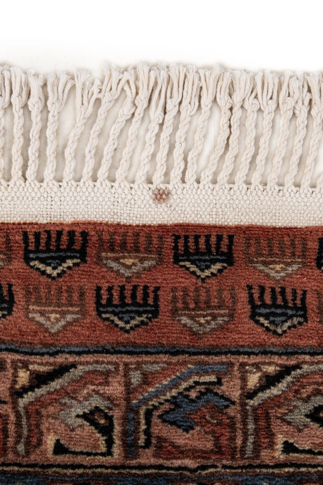 4' 4 x 6' 2 Hand Knotted Bokhara Oriental Wool Rug