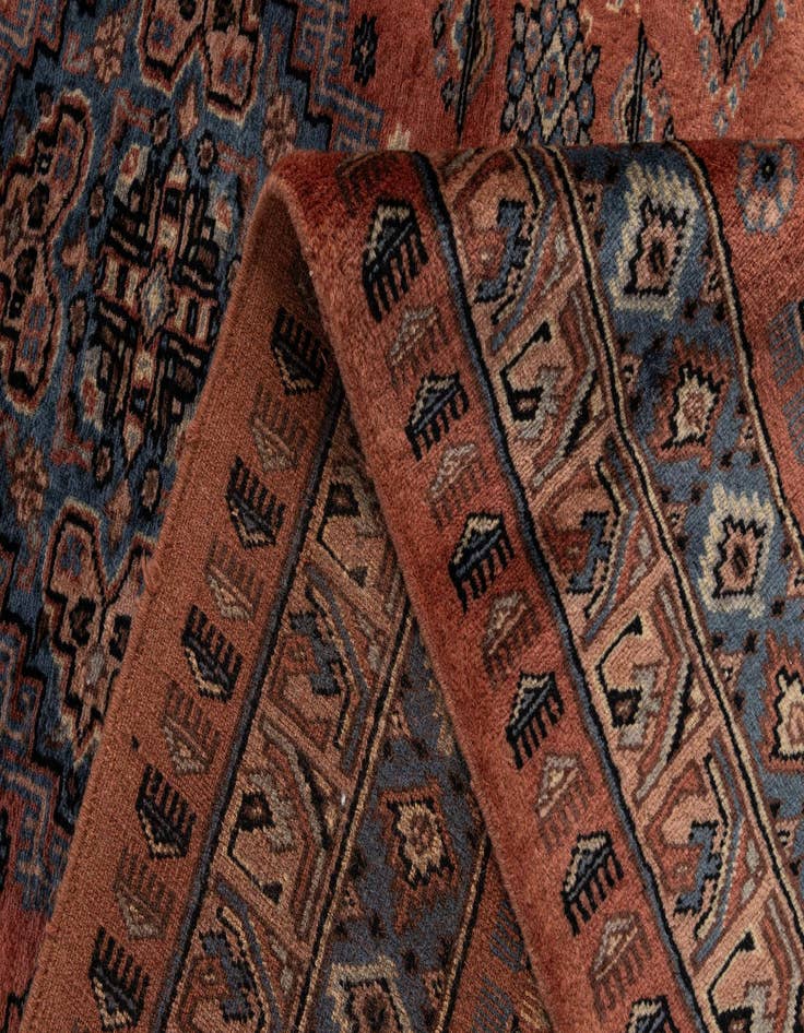 Detail image of 4' 4 x 6' 2  Hand Knotted Bokhara Oriental Wool Rug