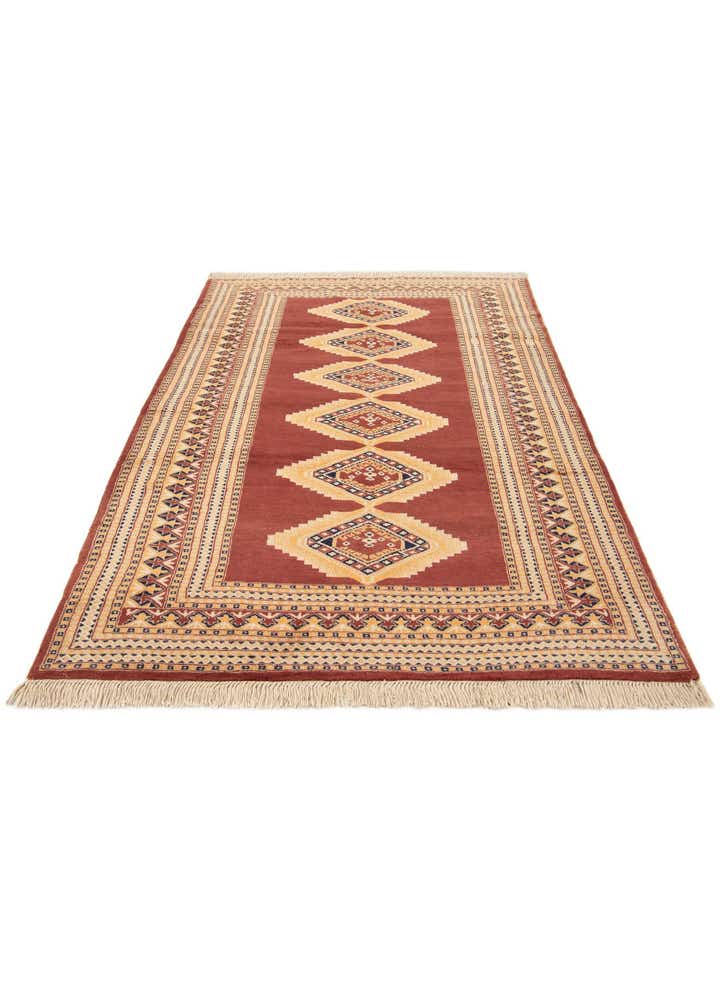 4' 3 x 6' 2 Hand Knotted Bokhara Wool Rug