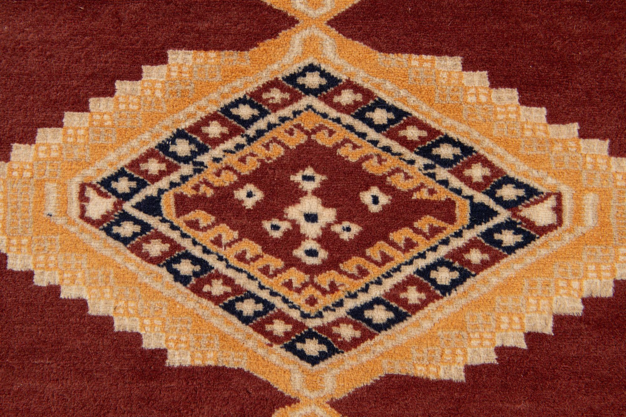 4' 3 x 6' 2 Hand Knotted Bokhara Wool Rug