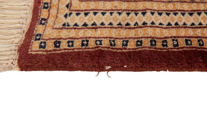 4' 3 x 6' 2 Hand Knotted Bokhara Wool Rug