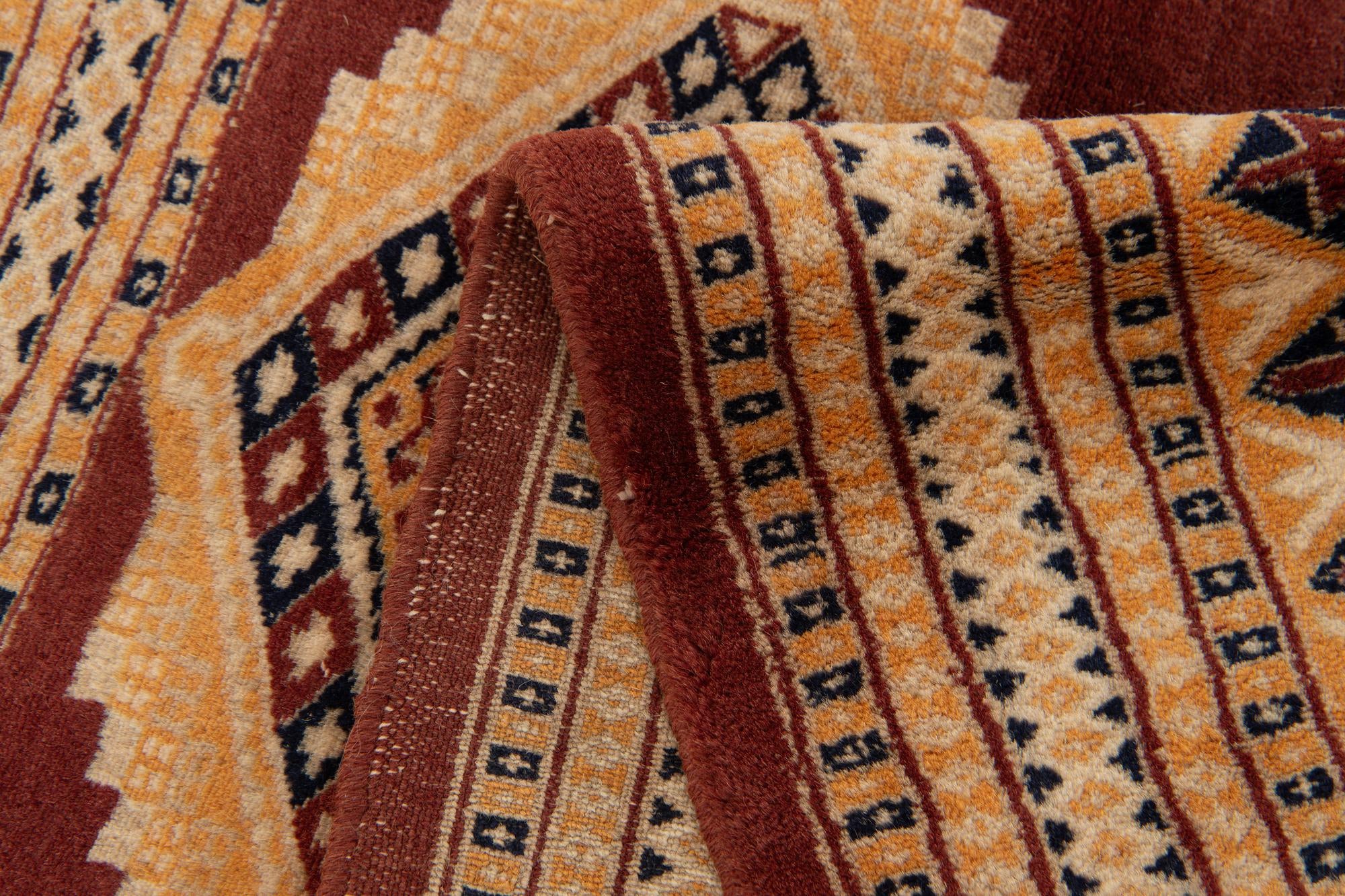 4' 3 x 6' 2 Hand Knotted Bokhara Wool Rug