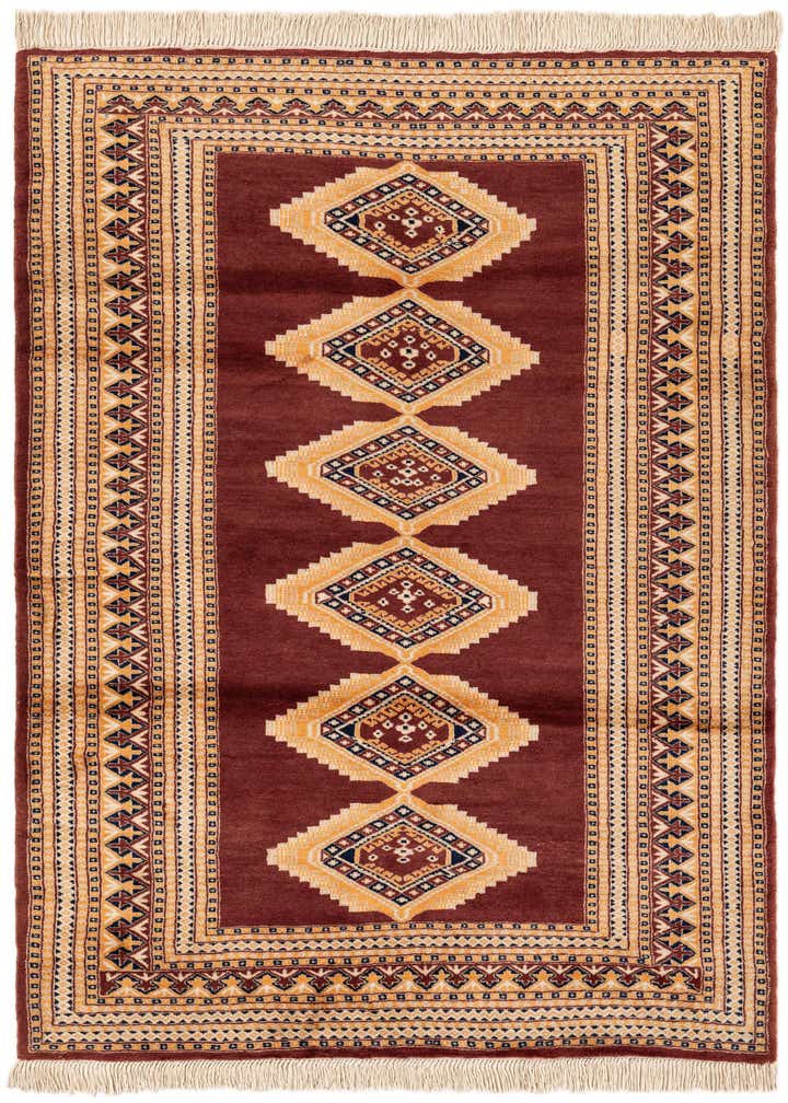 4' 3 x 6' 2 Hand Knotted Bokhara Wool Rug