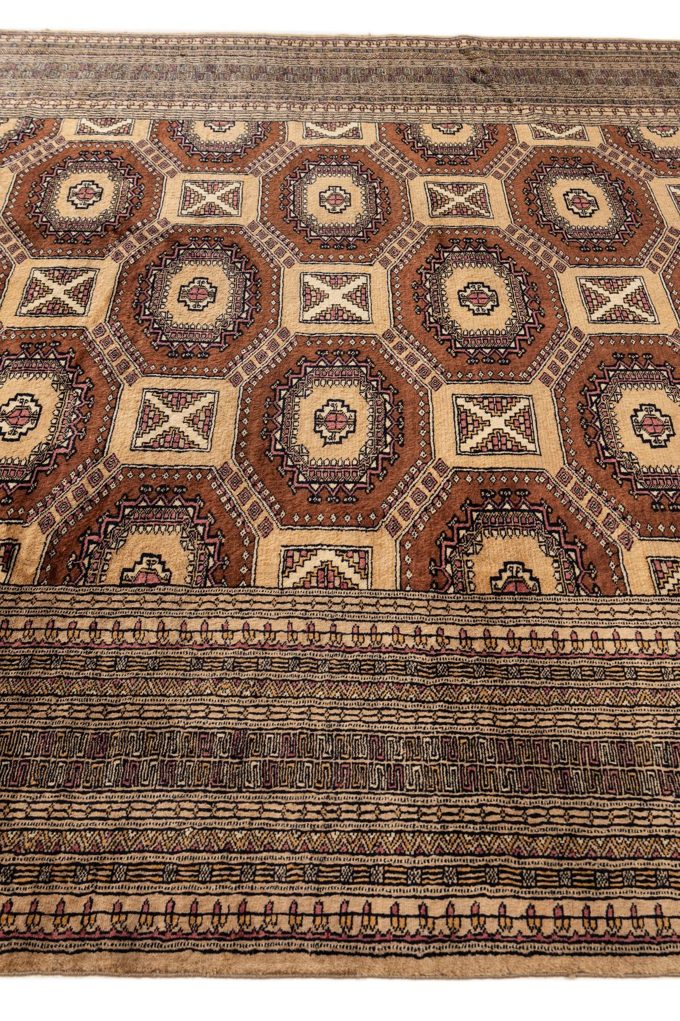7' x 10' 10 Hand Knotted Bokhara Oriental Wool Rug