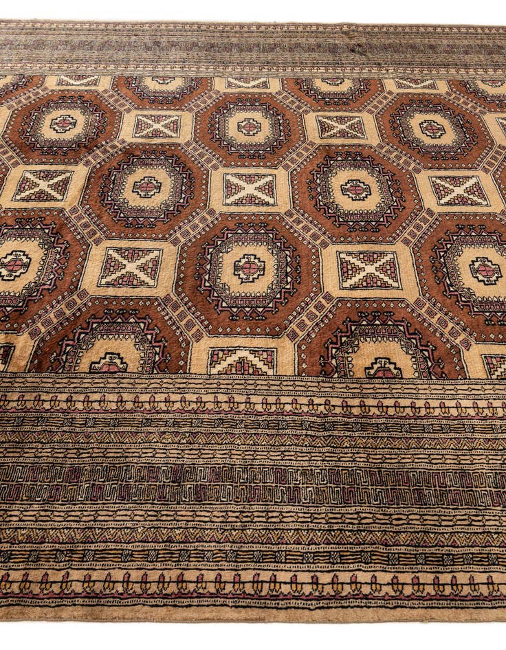 Detail image of 7' x 10' 10 Hand Knotted Bokhara Oriental Wool Rug