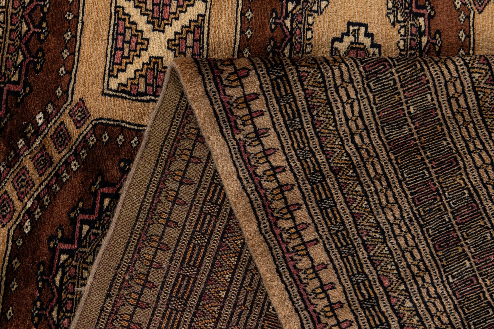 7' x 10' 10 Hand Knotted Bokhara Oriental Wool Rug