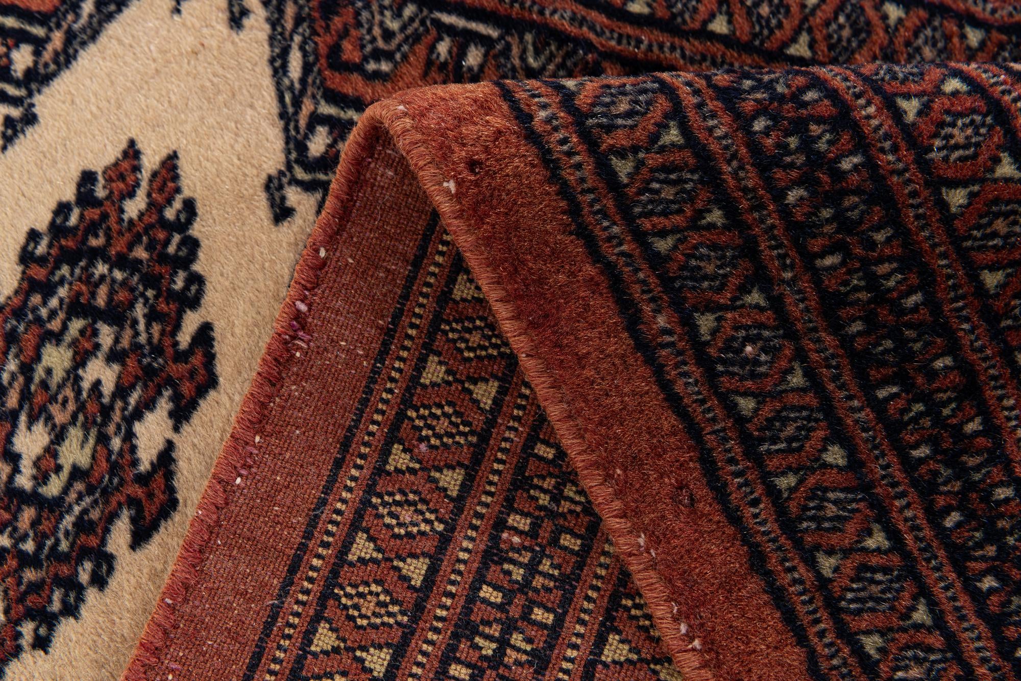 3' x 4' 10 Hand Knotted Bokhara Oriental Wool Rug