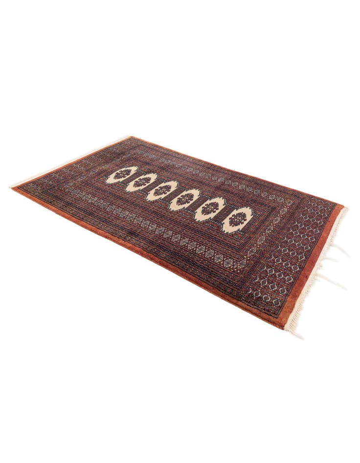 Detail image of 3' x 4' 10 Hand Knotted Bokhara Oriental Wool Rug